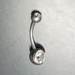 1/2" 14 gauge double gem barbell